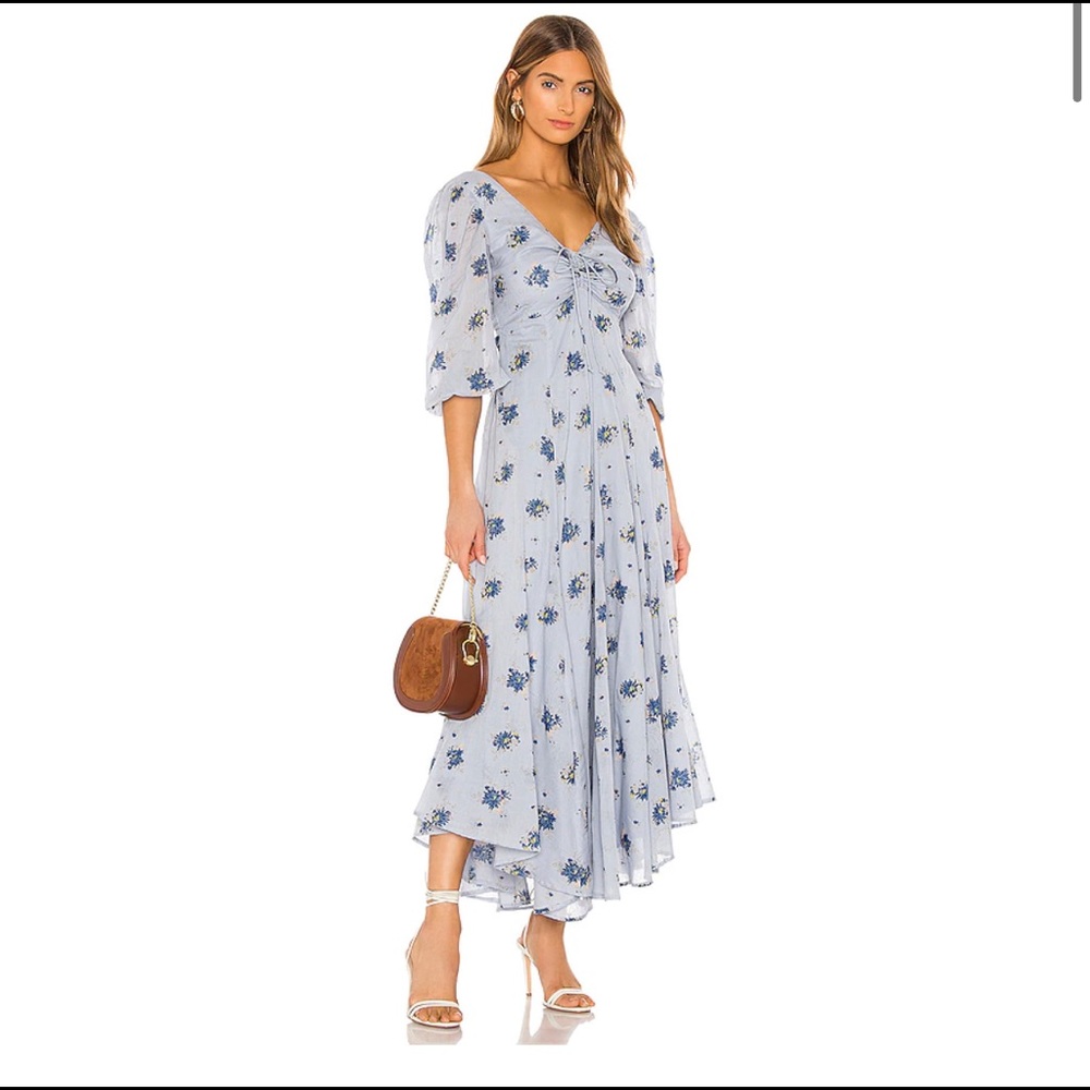 Sea Glass Midi Dress in Blue Combo
Free People 2